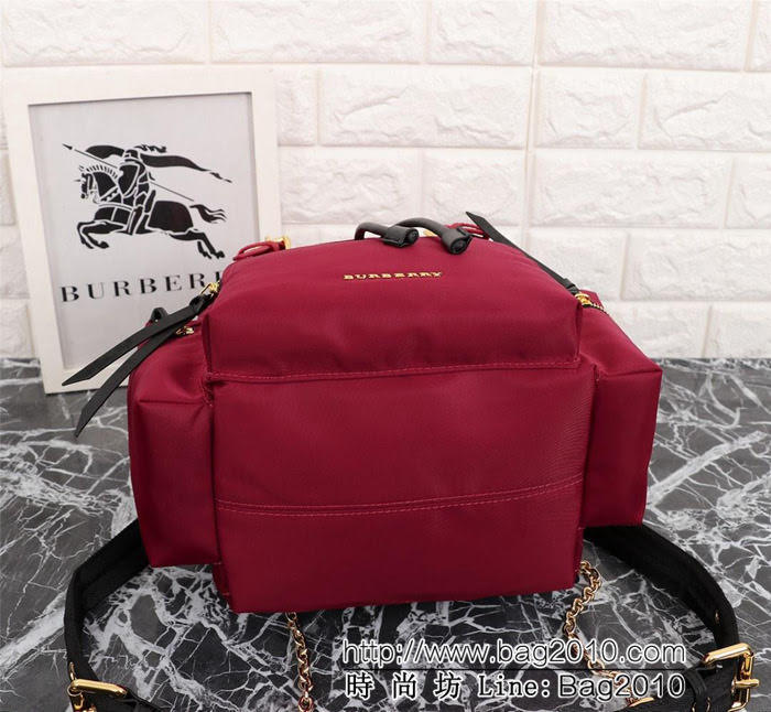 BURBERRY巴寶莉 中號 The Rucksack軍旅背包 3D立體徽標 多功能雙肩包  Bhq1311